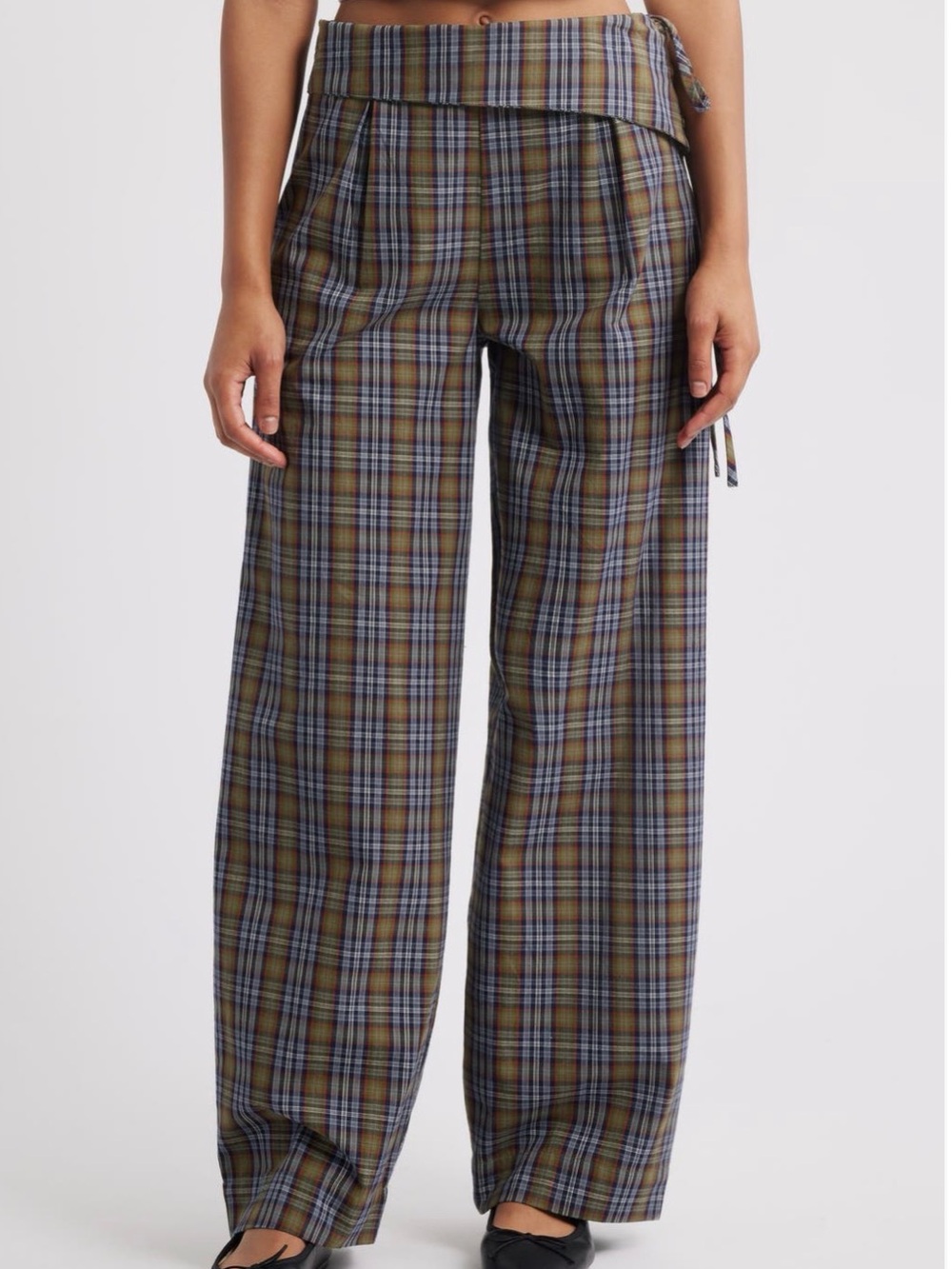 Damson Madder Plaid Fia Pant